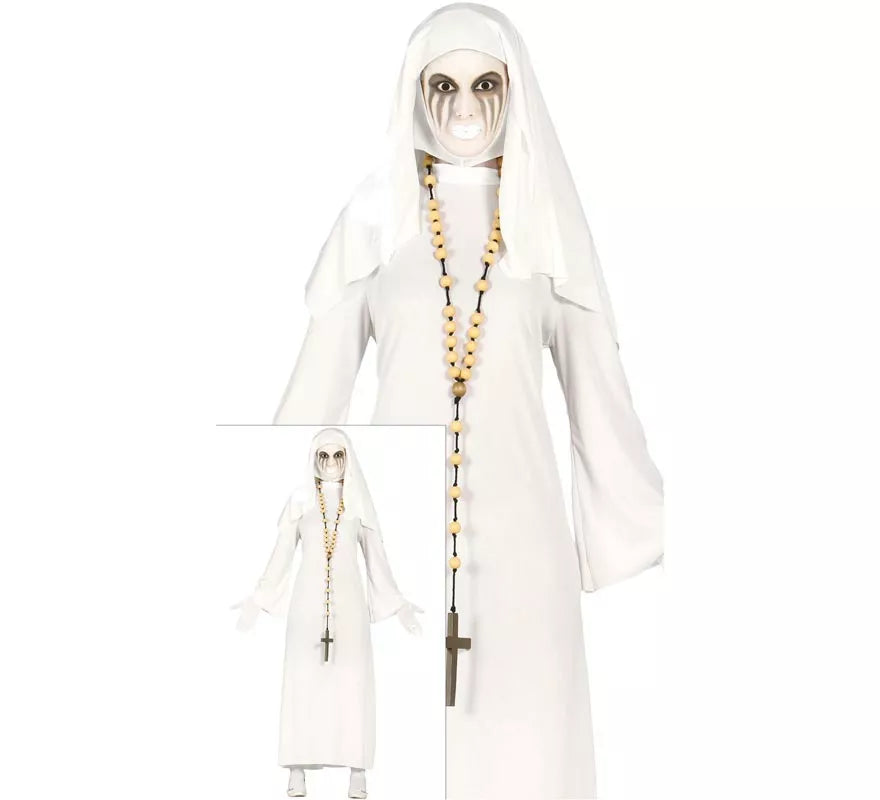 Translation missing: pt-PT.Disfraz de Ghost Monja blanca para mujer en Halloween