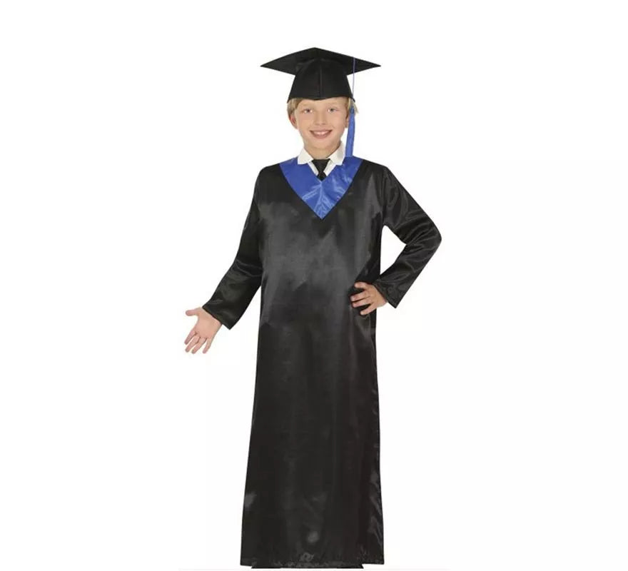 Translation missing: pt-PT.Disfraz de Graduado azul y negro para niños y adolescentes