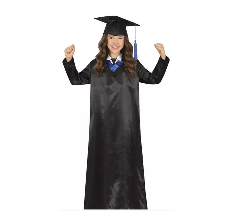 Translation missing: pt-PT.Disfraz de Graduado azul y negro para niños y adolescentes