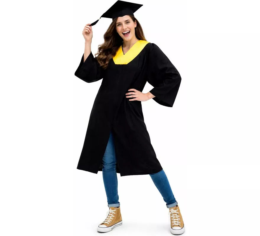 Translation missing: pt-PT.Disfraz de Graduado dorado para adultos