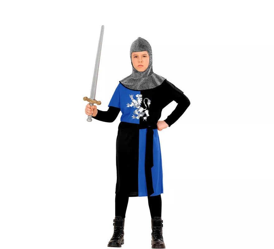 Translation missing: pt-PT.Disfraz de Guerrero Medieval Azul para niño