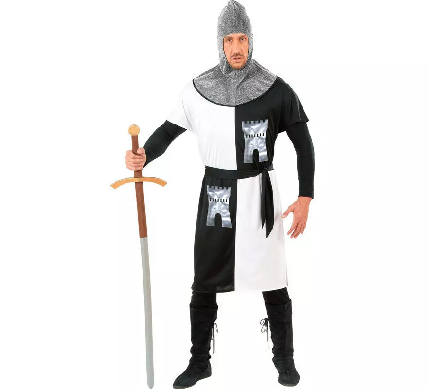 Translation missing: pt-PT.Disfraz de Guerrero Medieval Blanco para hombre