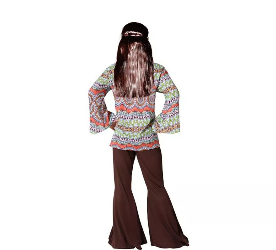 Translation missing: pt-PT.Disfraz de Hippie con Estampado para niño