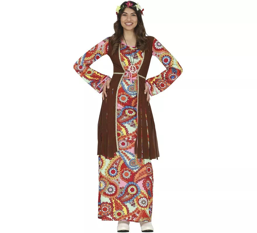 Translation missing: pt-PT.Disfraz de Hippie con Vestido Largo para Mujer