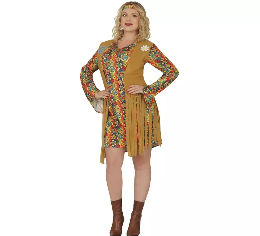 Translation missing: es.Disfraz de Hippie corto para mujer
