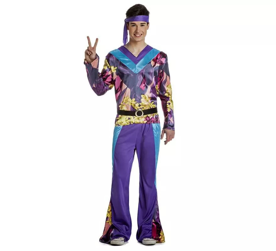 Translation missing: pt-PT.Disfraz de Hippie Disco para hombre