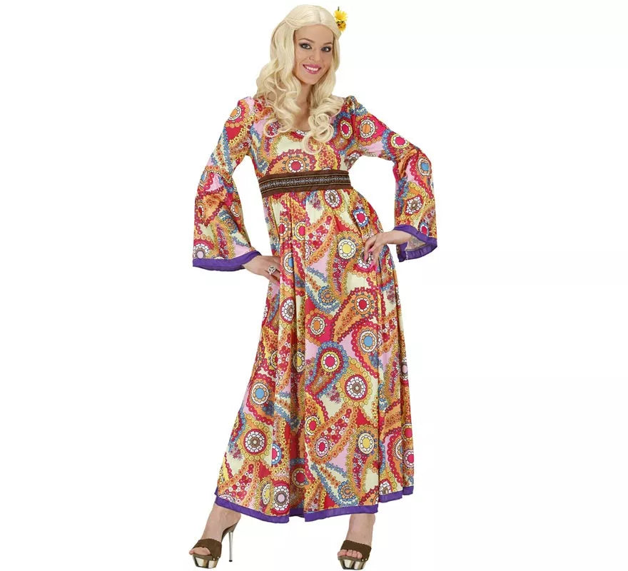Translation missing: pt-PT.Disfraz de Hippie figuras con cinturón para mujer