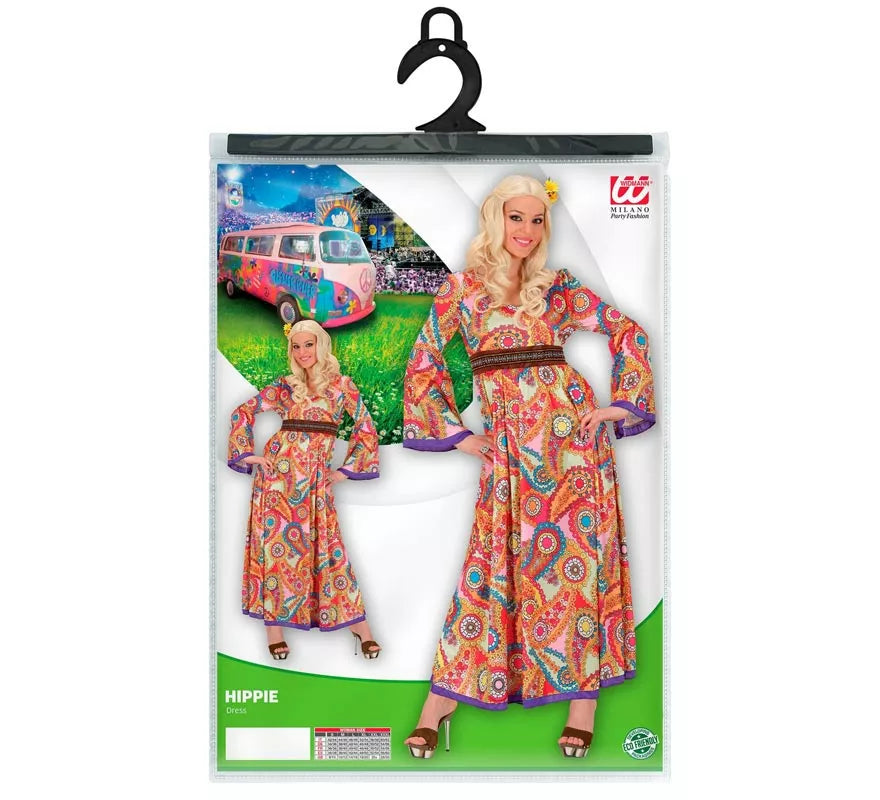 Translation missing: pt-PT.Disfraz de Hippie figuras con cinturón para mujer