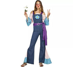 Fato de flor hippie para mulher