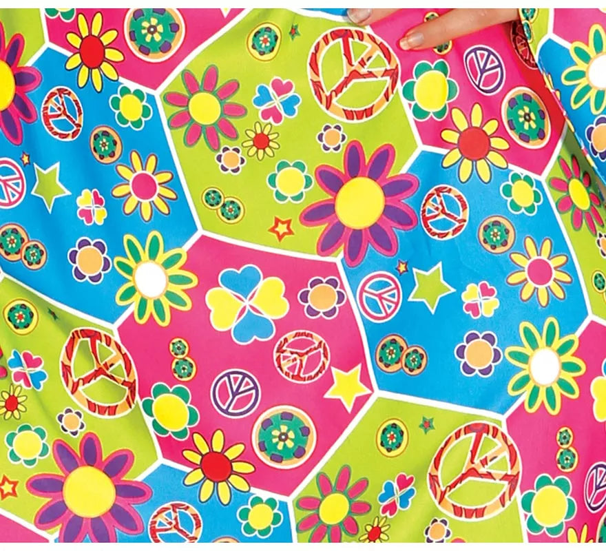 Translation missing: pt-PT.Disfraz de Hippie Flower Power para mujer