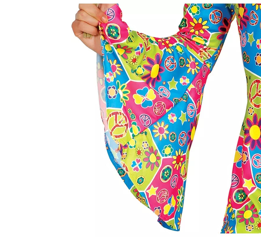 Translation missing: pt-PT.Disfraz de Hippie Flower Power para mujer