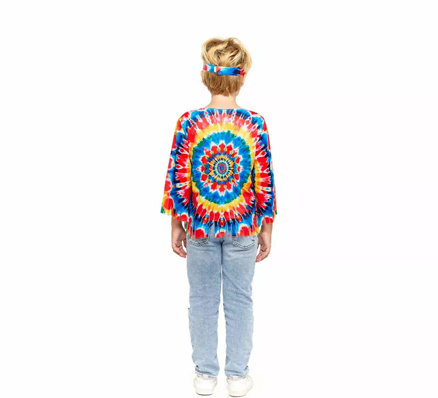Translation missing: pt-PT.Disfraz de Hippie multicolor para niño