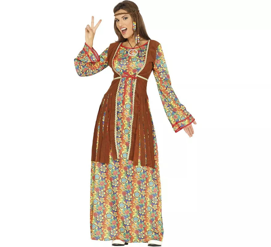 Translation missing: pt-PT.Disfraz de Hippie vestido largo para mujer