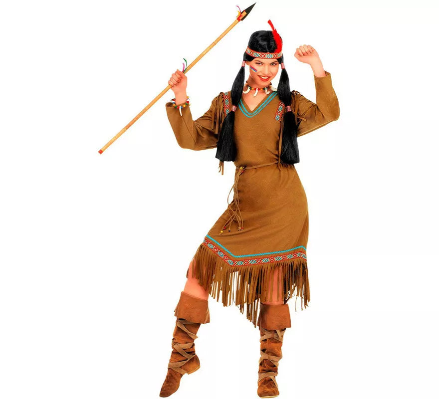 Translation missing: pt-PT.Disfraz de India Cheyenne con Vestido para mujer