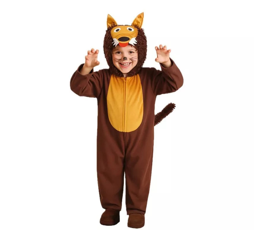 Translation missing: pt-PT.Disfraz de Lobo Marrón para Niño