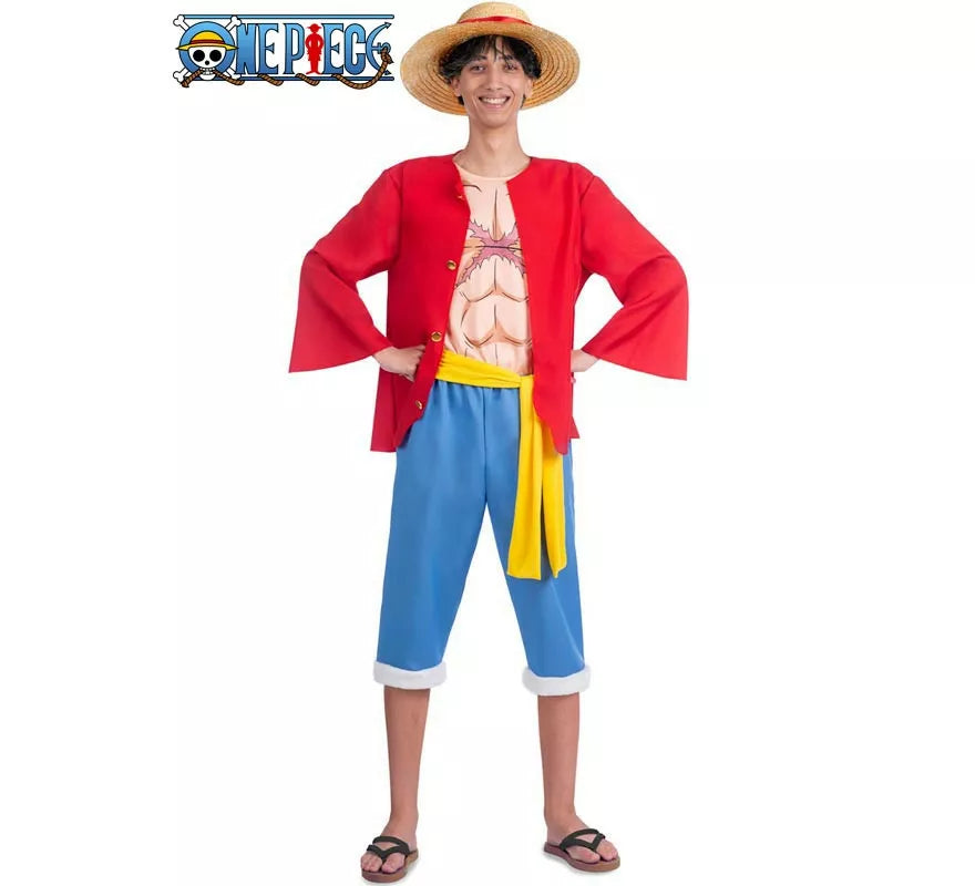 Translation missing: pt-PT.Disfraz de Luffy de One Piece para hombre