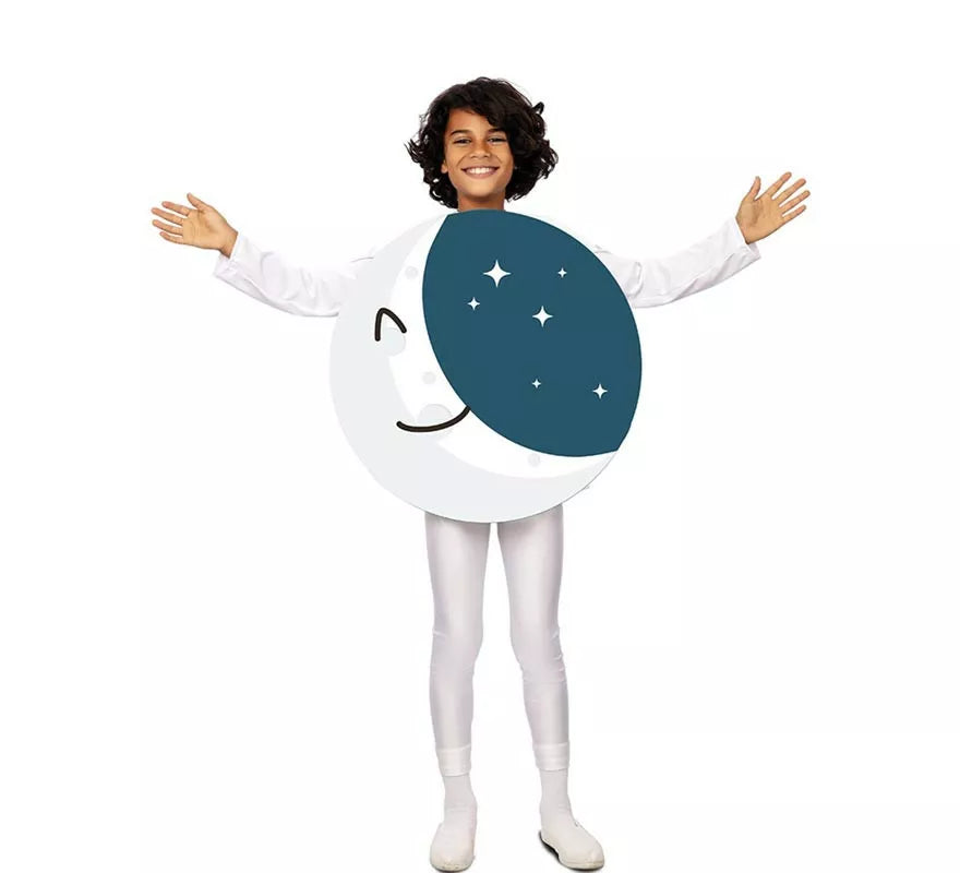 Translation missing: pt-PT.Disfraz de Luna Sonriente con estrellas para niño