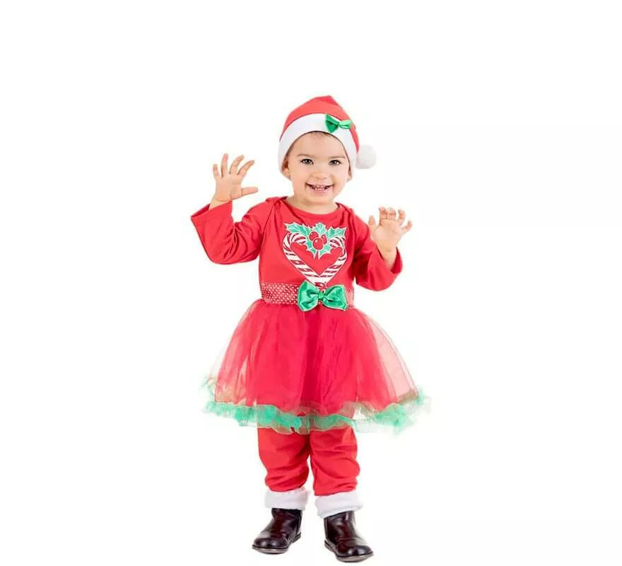 Translation missing: pt-PT.Disfraz de Mamá Noel con Tutú para bebé