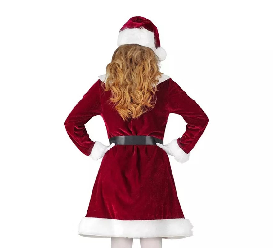 Translation missing: pt-PT.Disfraz de Mamá Noel Elegante para niña
