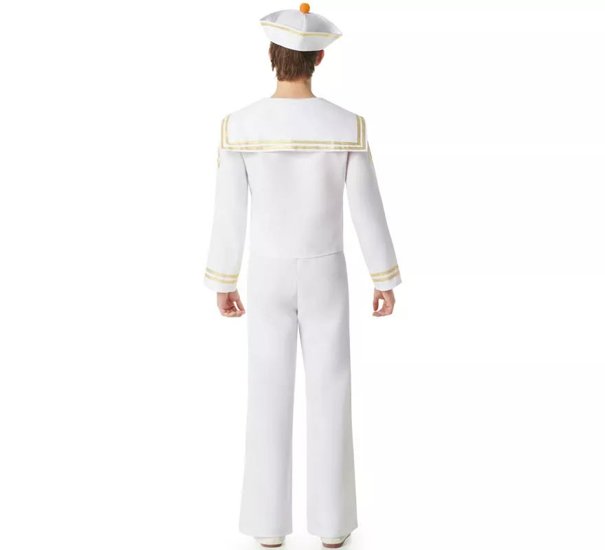 Translation missing: pt-PT.Disfraz de Marinero blanco con Pantalón para hombre
