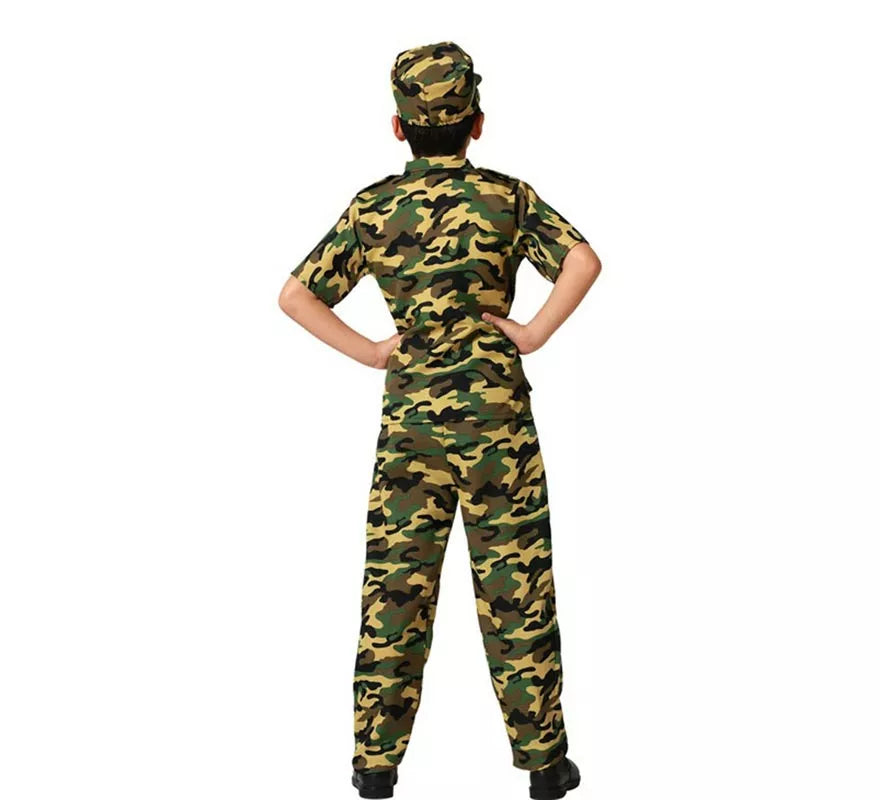 Translation missing: pt-PT.Disfraz de Militar traje camuflado para niño