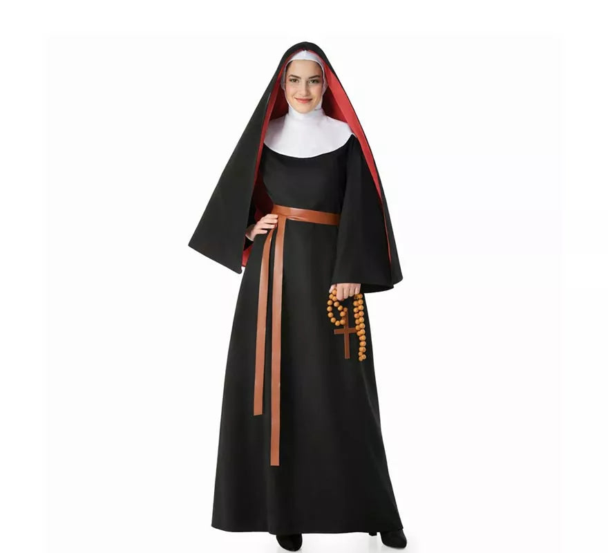 Translation missing: pt-PT.Disfraz de Monja negro para mujer