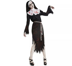 Fato de freira zumbi para mulher
