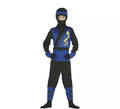 Disfraz de Ninja azul y negro para niño