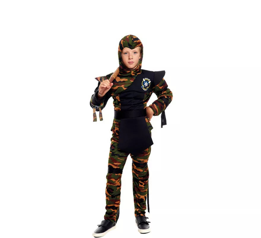 Translation missing: pt-PT.Disfraz de Ninja Comando Camuflaje para niño