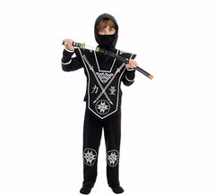 Fato de ninja preto para menino