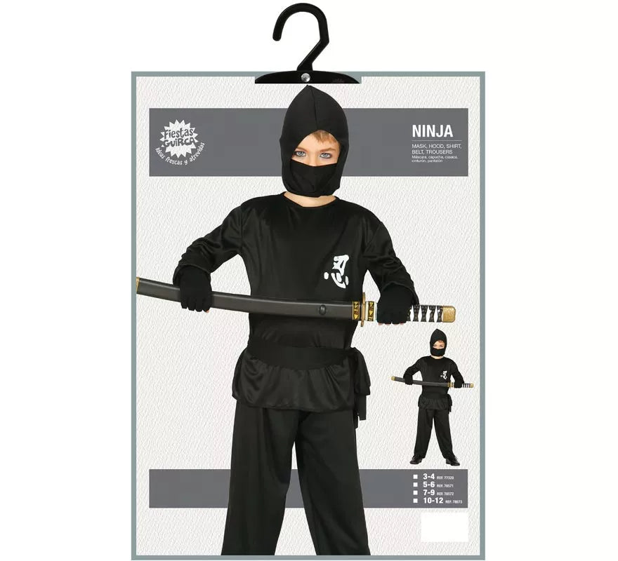 Translation missing: pt-PT.Disfraz de Ninja negro para niño