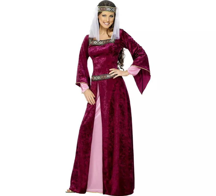 Translation missing: pt-PT.Disfraz de Noble Medieval Borgoña para mujer