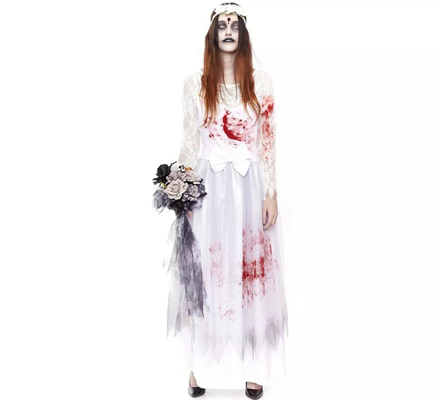 Translation missing: pt-PT.Disfraz de Novia Cadáver con Sangre para mujer