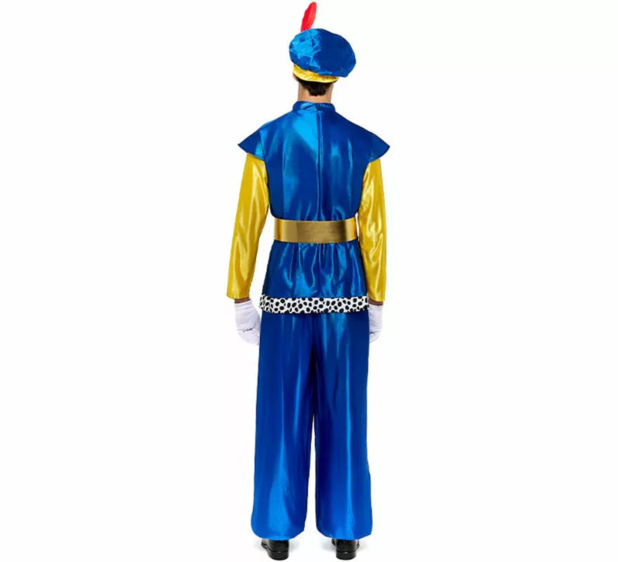 Translation missing: pt-PT.Disfraz de Paje Real azul para hombre