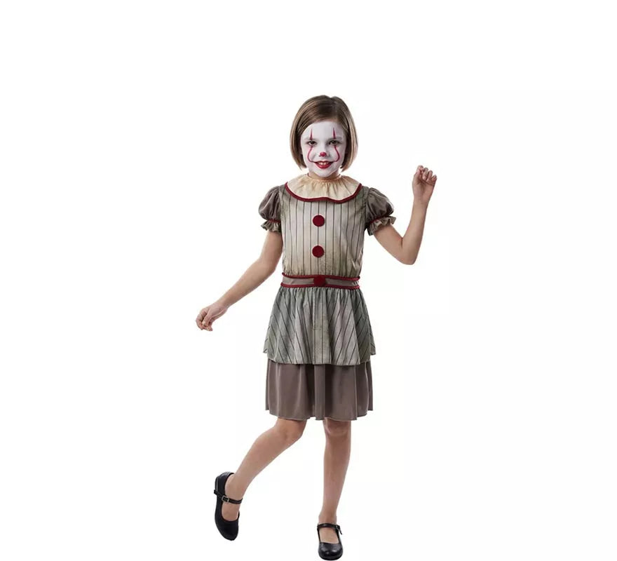 Translation missing: pt-PT.Disfraz de Payasa del Terror para niña