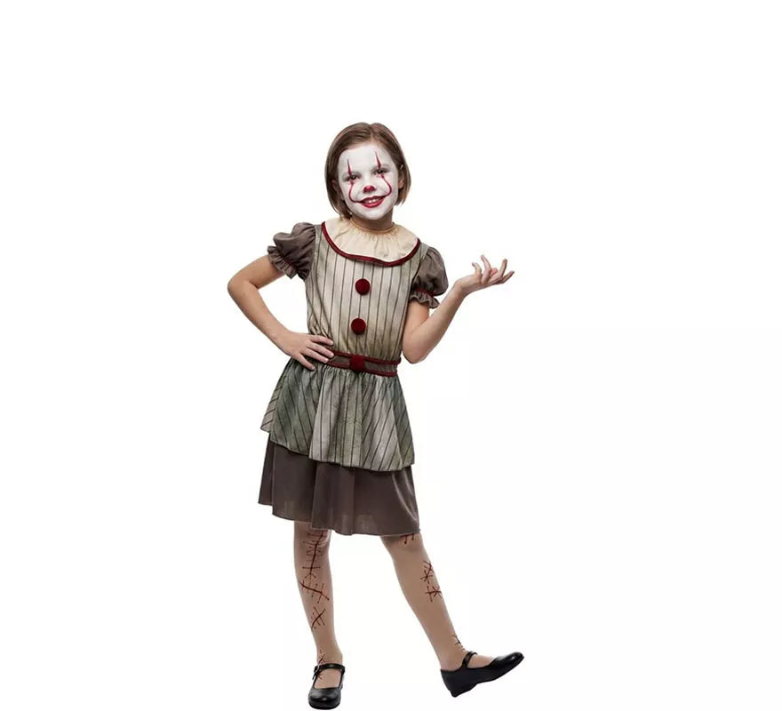 Translation missing: pt-PT.Disfraz de Payasa del Terror para niña