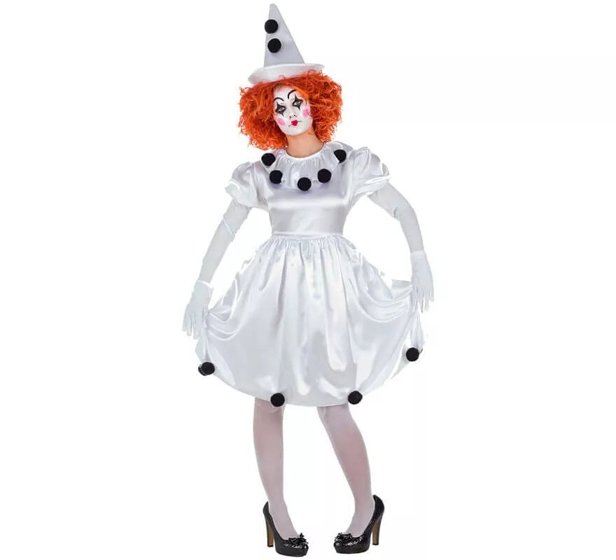 Translation missing: pt-PT.Disfraz de Payasita Pierrot para mujer