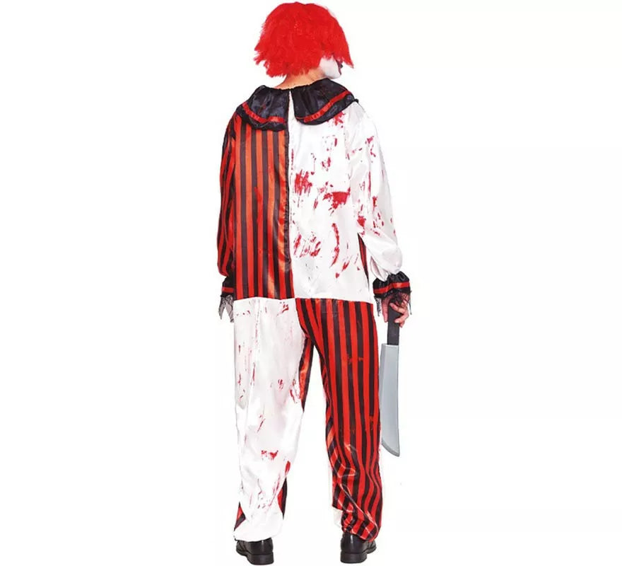 Translation missing: pt-PT.Disfraz de Payaso a Rayas con Sangre para hombre