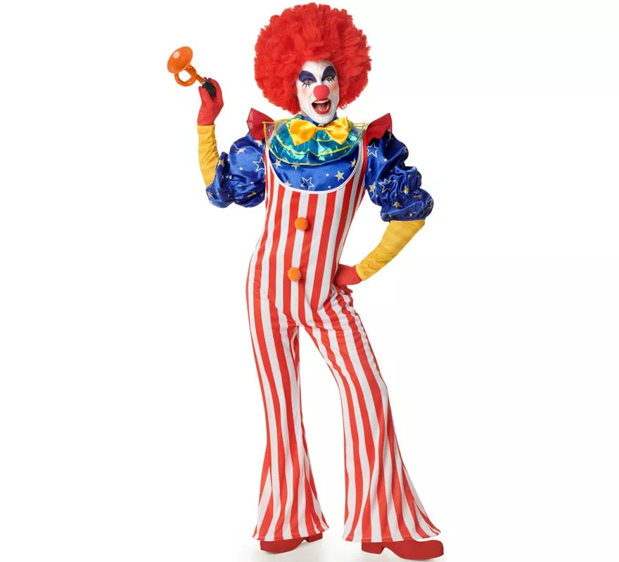 Translation missing: pt-PT.Disfraz de Payaso a rayas para hombre
