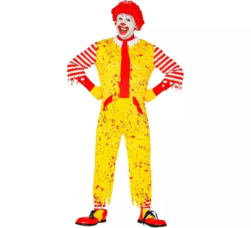 Translation missing: pt-PT.Disfraz de Payaso de Hamburguesa Asesino para hombre