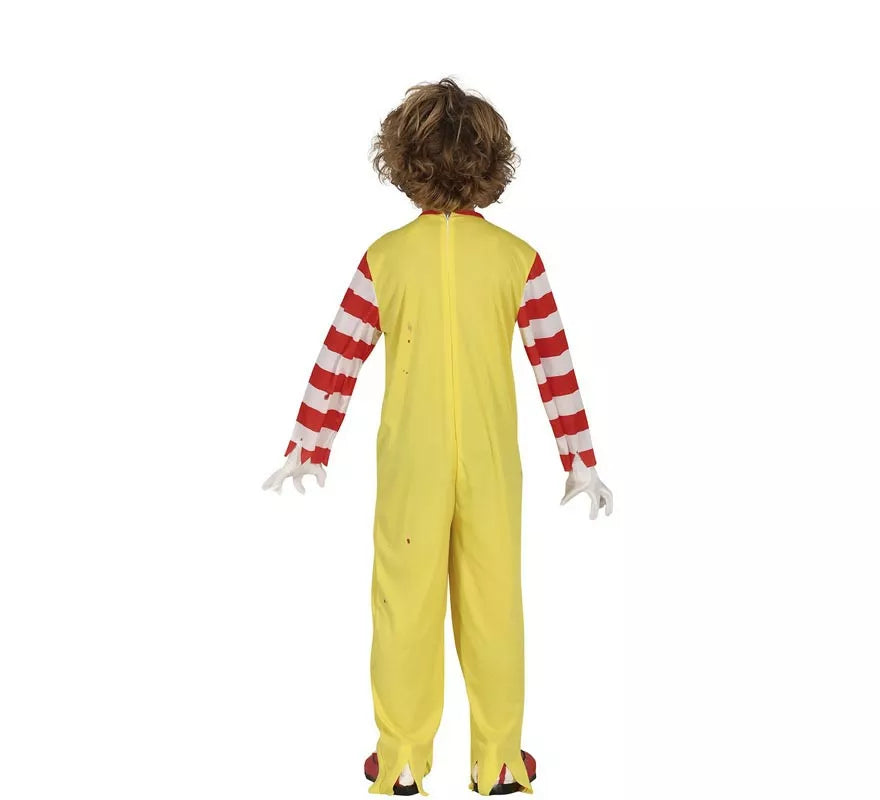 Translation missing: pt-PT.Disfraz de Payaso de Hamburguesa Asesino para niño