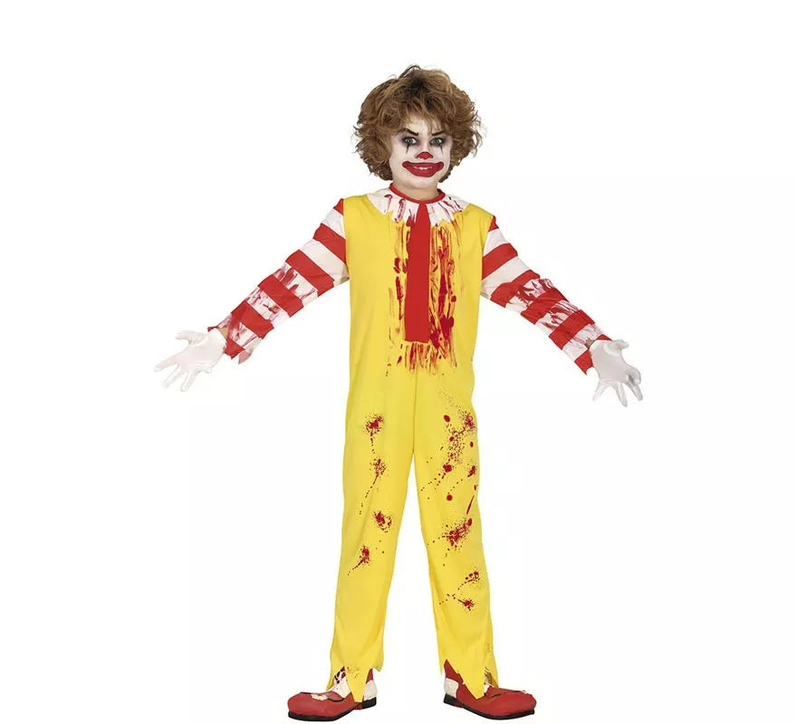 Translation missing: pt-PT.Disfraz de Payaso de Hamburguesa Asesino para niño