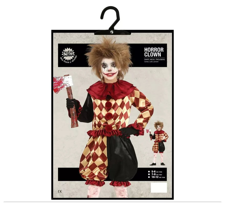 Translation missing: pt-PT.Disfraz de Payaso del Horror Sangriento para niño