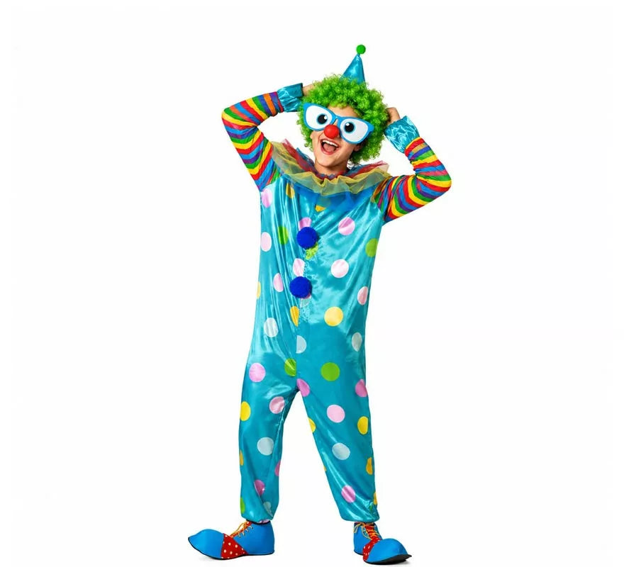 Translation missing: pt-PT.Disfraz de Payaso multicolor para hombre