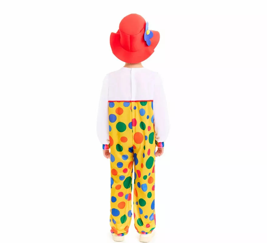 Translation missing: pt-PT.Disfraz de Payaso Peto Topos para niños