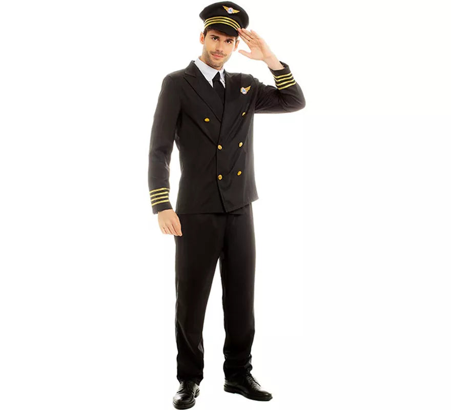 Disfraz de Piloto Capitán de Vuelo para hombre