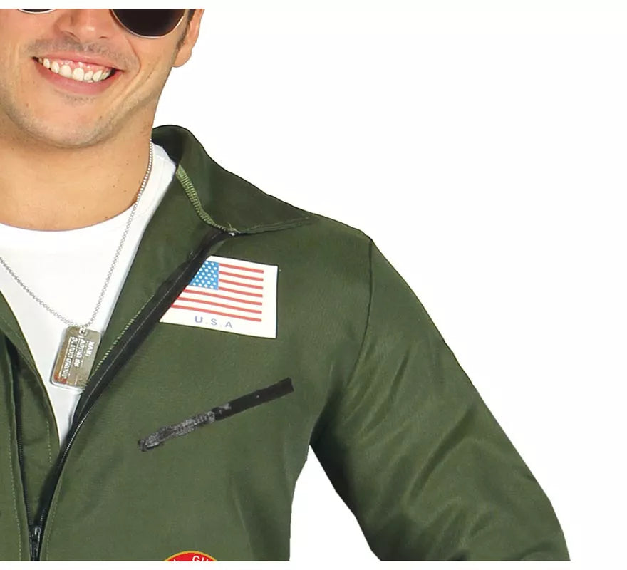 Translation missing: pt-PT.Disfraz de Piloto de Caza del Ejército para Hombre