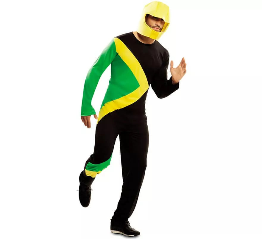 Translation missing: pt-PT.Disfraz de Piloto Trineo Bobsleigh Jamaicano para adultos