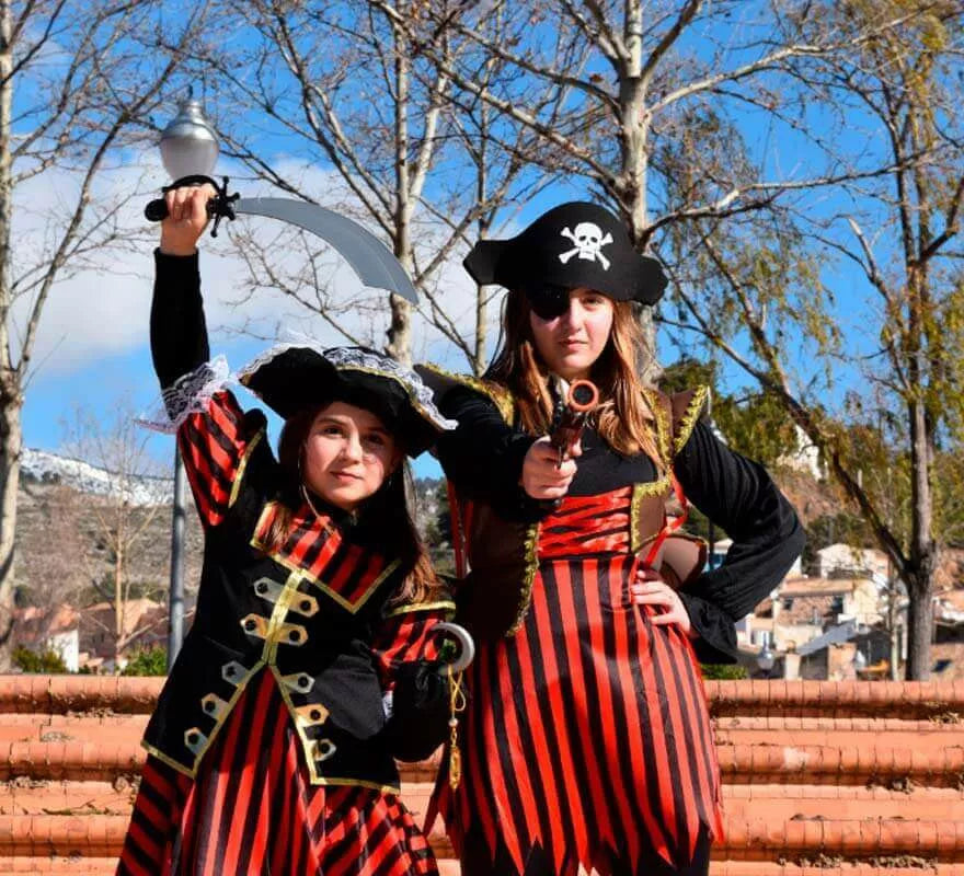 Translation missing: pt-PT.Disfraz de Pirata a rayas para niña