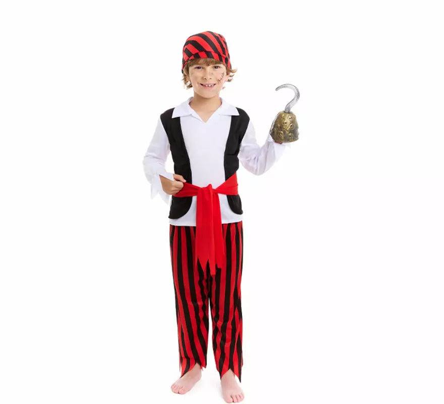 Translation missing: pt-PT.Disfraz de Pirata a rayas para niño